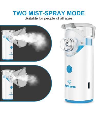 Healrecux Portable Mesh Nebulizer for Adults and Kids - Cool Mist, Two Modes - Buy Online on SooperMarket.com