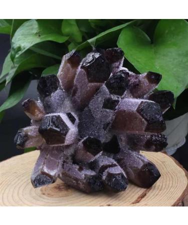 Natural Purple Phantom Quartz Stone Cluster Crystals Ornament 500g-650g 1pc HOMEZHOU 1PC 500g-650g - Buy Online on SooperMarket.com