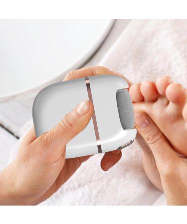 Electric Pedicure - Electric Foot Care Dry Skin Remover | Callus Remover with USB Charging Effective Callus Removal with Electric Foot Device White - Buy Online on SooperMarket.com