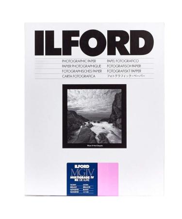 Ilford Multigrade IV RC Deluxe Resin Coated VC Variable Contrast Black & White Enlarging Paper - 8x10" - 25 Sheets - Glossy Surface