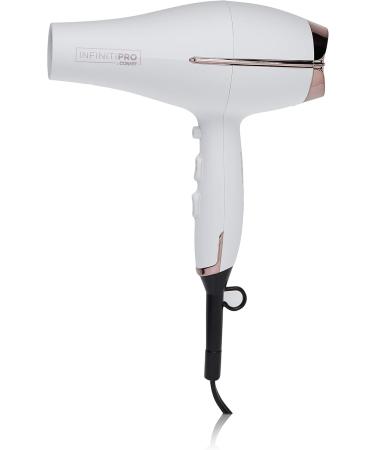 Conair 362C Infiniti Pro Tourmaline Ceramic Soft Touch Full Size Hair Dryer & Double Ceramic Flat Iron 1 Inch White/Rose Gold - Buy Online on SooperMarket.com