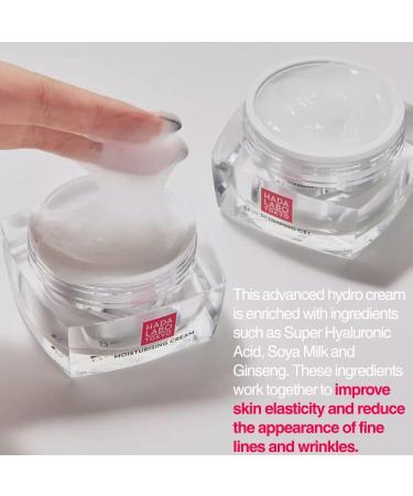 Hada Labo Tokyo Anti-Aging Oval V-Lift Hydro Cream Face Moisturizer with Super Hyaluronic Acid Soya Milk and Ginseng for Firming Hydrating and Rejuvenating Effects - Fragrance Free - Buy Online on SooperMarket.com