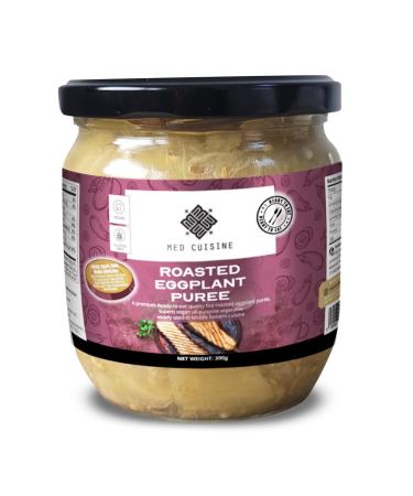 Med Cuisine Roasted Eggplant Pur e| 390GR| Ready-to-Eat| Vegan| Smokey Flavour| Superb| Dip| Spread| Perfect for Baba Ganoush 390 g (Pack of 1)