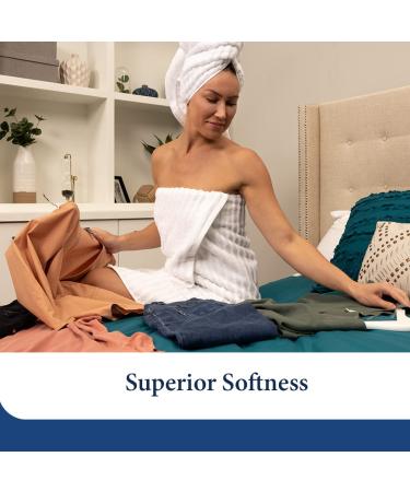 2-Pack Classic Cotton Washcloth Towel Set - Ultra Soft & Absorbent - Grey - Buy Online on SooperMarket.com