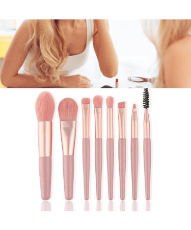 Buy Mini 8-Piece Makeup Brush Set - Soft Portable Travel Kit for Eyeshadow Application & Blending - Perfect for Beginners - Fast International Shipping - Buy Online on SooperMarket.com