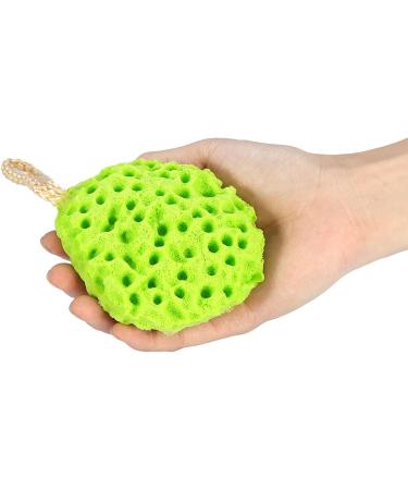 Bath Shower Sponge Bath Mesh Pouf Shower Ball Body Cleansing Scrubber Exfoliating Bath Sponge Bath Ball for Women and Men 4 Colors Optional(Green) - Buy Online on SooperMarket.com