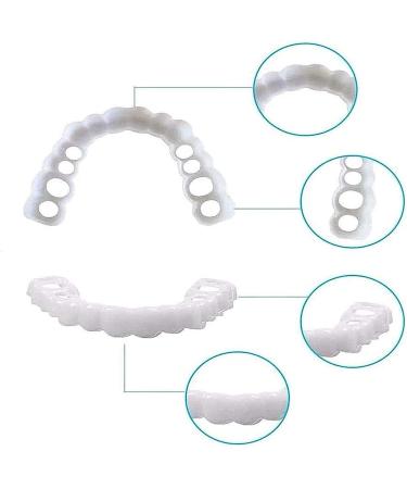 LAMILL 2PCS Fake Teeth - Instantly Cover Imperfect Teeth - Restores and Enhances Smile - One Size Fits All - Buy Online on SooperMarket.com