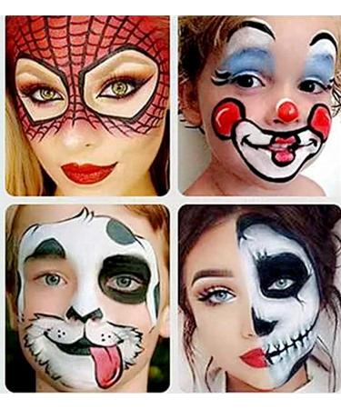 Go Ho Cream Red Face Paint Stick (1.06 Oz) - Ideal for Halloween Cosplay, Joker Clown SFX Makeup - Waterproof Formula for Adults & Children - Buy Online on SooperMarket.com