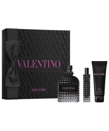 Valentino Born in Roma Uomo Gift Set (EDT 3.4 fl. oz + Shower Gel 2.5 fl. oz + travel EDT 0.5 fl. oz)