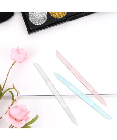 Shop WLLHYF 3-Piece Glass Cuticle Pusher Set - Dual-Ended Manicure Tools for Nail Care (Blue Pink Transparent) | International Shipping Available - Buy Online on SooperMarket.com