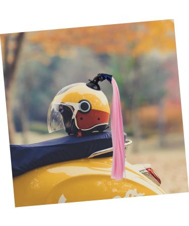 Kisangel 2pcs Helmet Wig Straight Human Hair Wig Helmet Ponytail Braid Ponytail Decorative Helmet Ponytail 44x5cmx2pcs As Shownx2pcs - Buy Online on SooperMarket.com