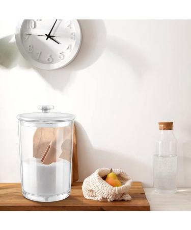 DOSTATNI 1000ML/33OZ Glass Bath Salt jar With Scoop Bath Salt Containers with Lids and Scoop Bath Salt Big Jar for Salt Candy Tea - Buy Online on SooperMarket.com