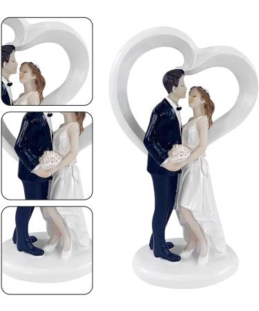 Teksome Couple Cake Toppers Resin Wedding Toppers for Cake Wedding Cake Decorations Wedding Cake Toppers Bride And Groom Figures - Buy Online on SooperMarket.com