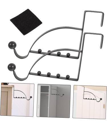 CHILDWEET Over Door Hanger 2pcs Storage Hook Behind The Door Ganchos para Colgar Over Door Valet Hook Punch Hook - Buy Online on SooperMarket.com