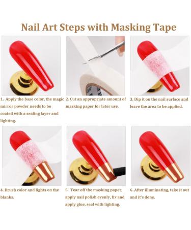 GULELAYAR Nail Art Adhesive Tapes - 8 Rolls Creative DIY Design Striping Tape for Nail Art Decoration - 0.5cm+1.2cm Width - Nail Guide Tips Masking Tape - DIY Nail Tip Accessories - Buy Online on SooperMarket.com