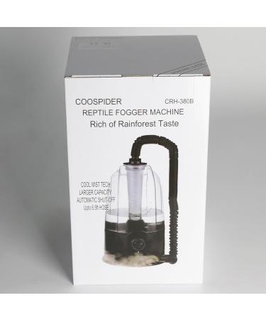 Coospider Reptile Fogger Terrariums Humidifier Fog Machine Mister 3L Large Tank 380L/hr High Volume Fog Ideal for Paludarium/Vivarium/Reptiles/Amphibians/Herps - Buy Online on SooperMarket.com