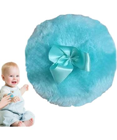 Body Powder Puff - Ultra Soft Round Face Body Powder Puff with Ribbon Bow - Body Powder Applicator for Baby Kid Adult Makeup Tool for Home & Travel Blue - Buy Online on SooperMarket.com