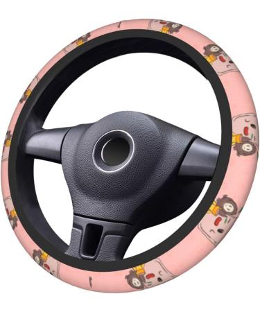 Yyhhaofa Neoprene Steering Wheel Cover - Durable Slip Resistant Easy to Install - Fits Most Cars Suvs Sunflower Seeds and Strawberries Printing - Buy Online on SooperMarket.com