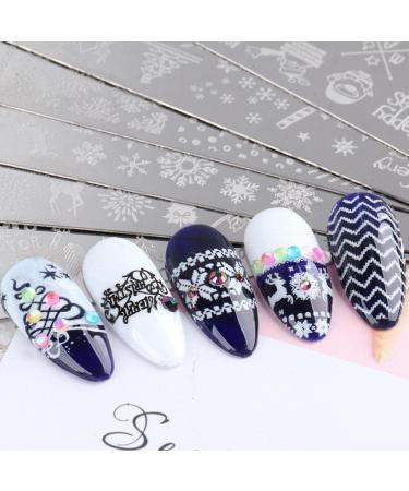 Danlai Christmas Nail Stamping Plates Kit - 6 Snowflake & Tree Designs for Manicure Art | Perfect for Women & Girls - Buy Online on SooperMarket.com