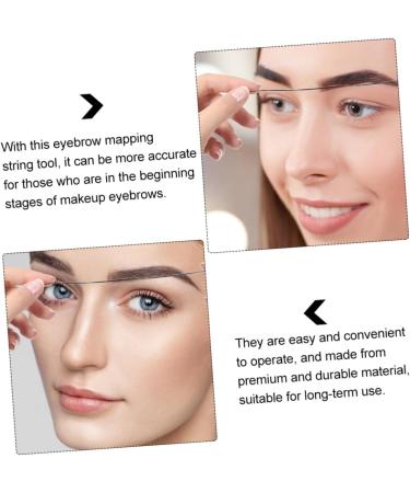 Baluue 1box Black Brow Mapping Wire Ruler Makeup Tool Eyebrow Drawing Auxiliary Tool Wire Ink 6x4.5cm Black - Buy Online on SooperMarket.com