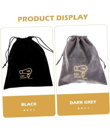 Gogogmee 2pcs Hair Dryer Bag Storage Bags Makeup Travel Bag Multifunctional Drawstring Bags Velvet Bag - Buy Online on SooperMarket.com