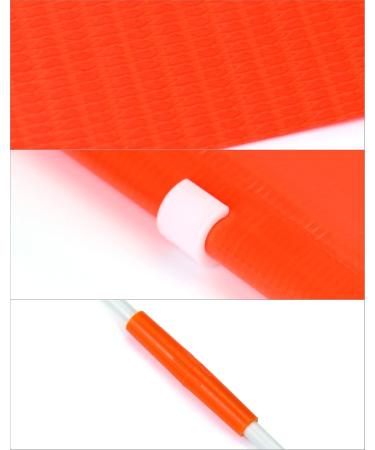 QWORK Height Adjustable Children's Bicycle Flag Pennant | 160cm Red - International Shipping Available - Buy Online on SooperMarket.com
