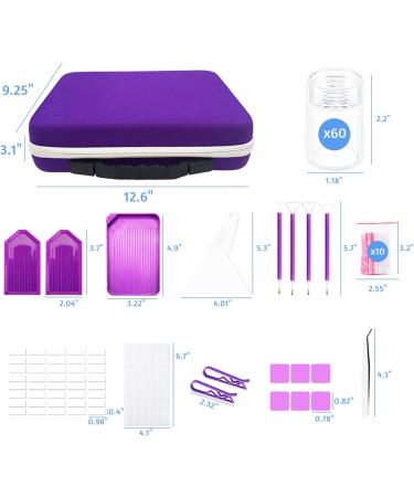 60-Slot Diamond Painting Storage Container | Organizer Case with 60 Jars for Diamond Art Tools and Accessories by LIRUNQIU - Buy Online on SooperMarket.com