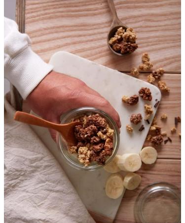 FUEL10K Protein Boosted Chunky Granola Chocolate Loaded Gram Box - High Fibre Vitamin Boosted Vegan Cereal with Dark Chocolate Pieces Jumbo Oats & Pumpkin Seeds 1KG Deal Pack | Sold by EPL - Buy Online on SooperMarket.com