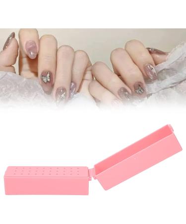 30 Holes Nail Drill Bits Holder Manicure Tools Nails Display Organizer Container Dustproof Acrylic Cover Space Saving Nail Grinding Bits Container For Home Use Nail Salon - Buy Online on SooperMarket.com