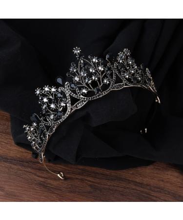 Kamirola Crystal Princess Crown Tiara for Women and Girls - KC Gold & Black - Buy Online on SooperMarket.com