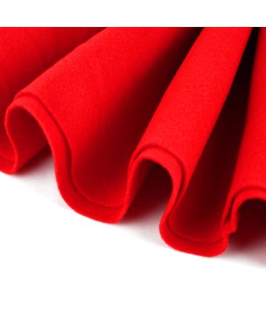 Barcelonetta | Acrylic Felt Fabric | 72'' Inch Wide | 1.5mm Thick | DIY Arts & Crafts  Sewing  Cushion and Padding (Red  Half Yard) Half Yard Red