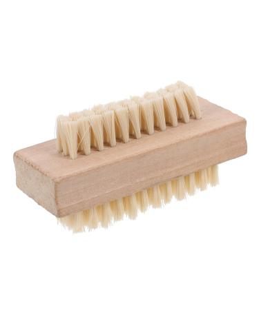 WOFASHPURET Stiff Bristle Nail Brush Toe Nail Brush Wooden Nail Brush Nail Brush Wooden Nail Cleaning Brush Nail Clean up Brush Fingernail Brush Wood Tools Bamboo Wash Brush Miss Double Sided