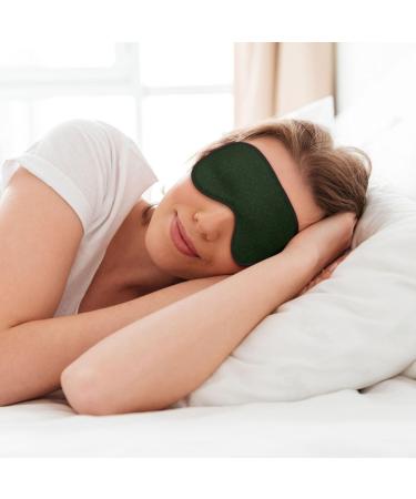Buy SSIMOO Hunter Green Floral Petals Pattern Sleep Mask - Adjustable Breathable & Fashionable Eye Mask for Comfortable Sleep - International Shipping Available - Buy Online on SooperMarket.com