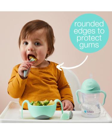 Uniquely Designed Toddler Cutlery Set in Pistachio - Fork and Spoon Combo - Buy Online on SooperMarket.com