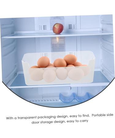EXCEART 3pcs Small Shelf And Containers for Organizing Bin Fruit Container Size Holder Refrigerator Transparent 25.5X9.5X8.5CM - Buy Online on SooperMarket.com