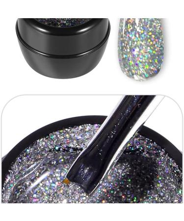 zalati Gel Nail Polish Glitter Gel UV Gel for DIY Nail Art Beauty Wire Drawing - Multicolor 5g Tiny Box Multi-colored - Buy Online on SooperMarket.com