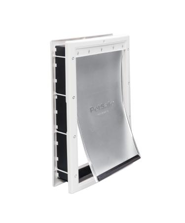 PetSafe Plastic Pet Door for Dogs and Cats, Paintable Frame, Durable, Flexible Tinted Flap, Available in Small, Medium, Large, X-Large, Pets Up to 220 lb, Easy DIY Install, Security Cover Included