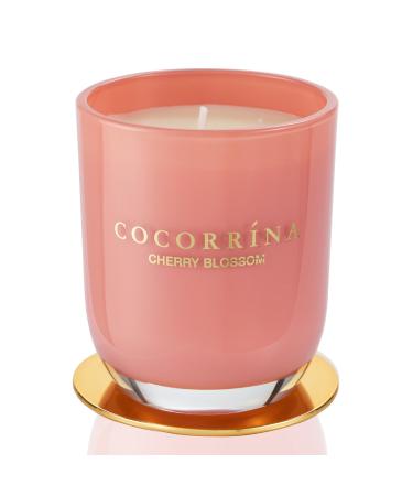 Cocorr na Candle fragrance candle in a glass - cherry blossom burning time up to 22 hours natural soy candle Christmas gift candle 180g cherry blossom 180g