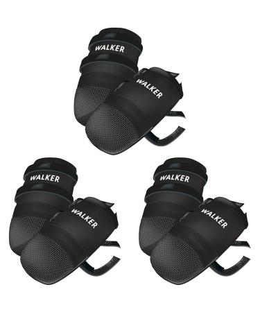 TRIXIE Water-repellent dog shoes paw protection Walker Care S 2 pieces black- 1956 (pack of 3) black S (pack of 3)