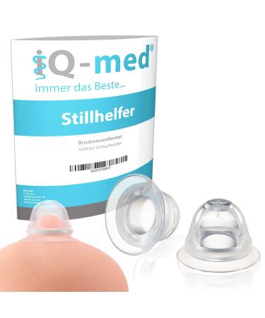 iQ-med breastfeeding aid | nipple former | help with inverted nipples (2 pieces) 2 pieces (1 pack)