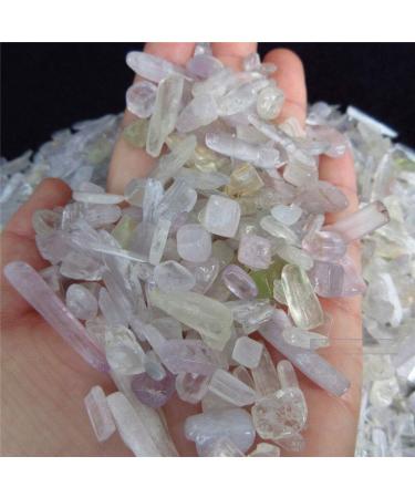 100g Natural Tumbled Kunzite Quartz Crystal Spodumene Bulk Stone Reiki - Buy Online on SooperMarket.com