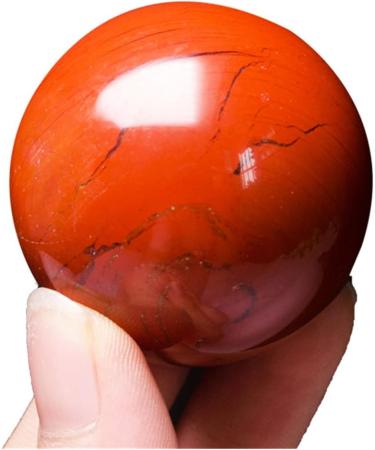 Natural Crystal Rough Ornament 1pc Natural Crystal Spheres Stone Decorations Arts Crafts Red Jasper Ball for Fengshuifor Fengshui Decoration Gift Decoration (Color : 1pc 45mm) - Buy Online on SooperMarket.com