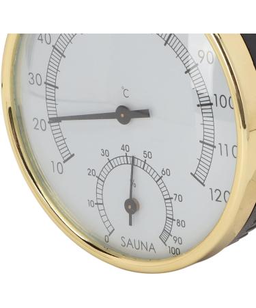 Premium Stainless Steel Sauna Thermometer & Hygrometer - Wall-Mounted Sauna Oven Accessories with Clear Scale for Optimal Sauna Experience - Buy Online on SooperMarket.com