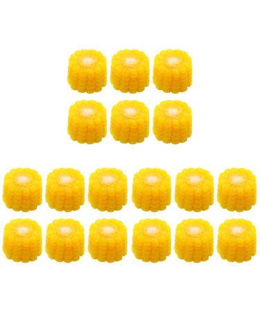 Alipis 18 Pcs Simulated Vegetables Mini Slice Mini Corns Slice Baby Formula Dispenser Corn Stalks Fake Corns Props Mini Decor Display Props Kitchen Decor Fake Lettuce Model Broccoli Pvc Yellowx3pcs 3.8x3.8cmx3pcs