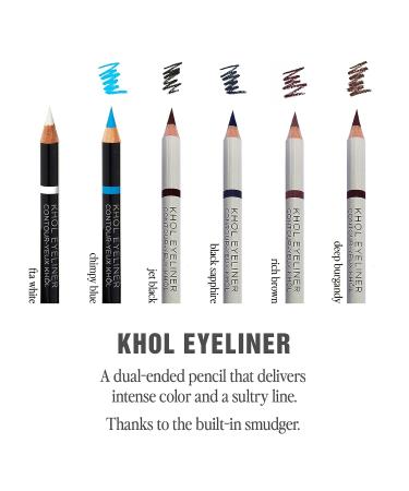 Jillian Dempsey Kh l Eyeliner - Waterproof Pencil with Smudger, Long-Lasting Color - Rich Brown - Buy Online on SooperMarket.com
