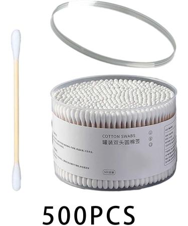 Sharplace Pack of 500 Disposable Cotton Swabs - Wooden Cleaning Sticks for Care & Hygiene - Buy Online on SooperMarket.com
