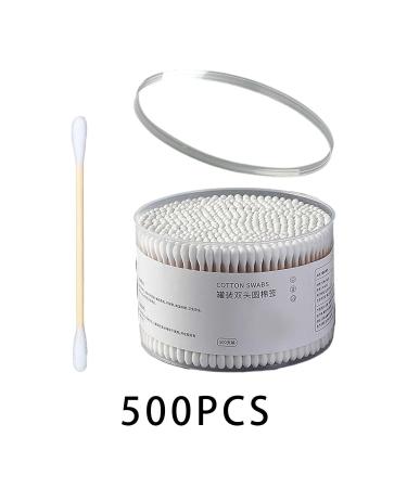 Perfeclan 500 Cotton Swabs - Double-Headed Cleaning Sticks for Makeup Ears & Brushes - Round White Bulk Pack - Buy Online on SooperMarket.com