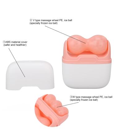 Buy 2-in-1 Facial Ice Roller - Pink Face Massage Tool for Wrinkle Prevention Pore Reduction & Fatigue Relief - International Shipping Available - Buy Online on SooperMarket.com