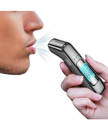 Digital Alcohol Tester LED Display Drunk Driving Tester Breathalyzer Tester Highly Accurate Alcohol Blower Tester for Party Driver Personal & Professional Use