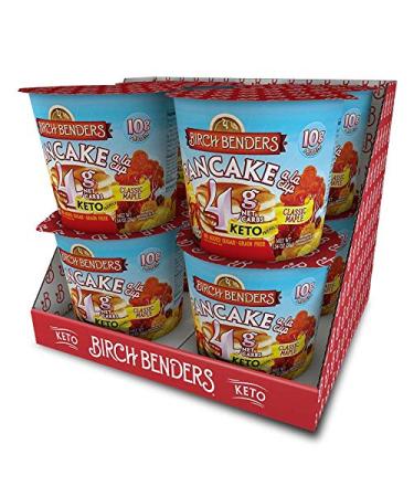 Birch Benders Classic Maple Pancake Keto Mug Cake Cups - Grain-Free, Gluten-Free, 4 Net Carbs - 8 Single Serve Cups - Buy Online on SooperMarket.com